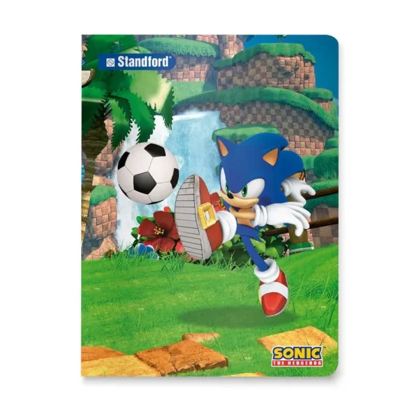 CUADERNO CUADRICULADO A4 DISEÑO STANDFORD SONIC