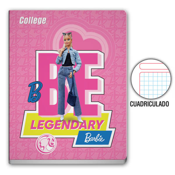 CUADERNO CUADRICULADO A4 DISEÑO COLLEGE BARBY