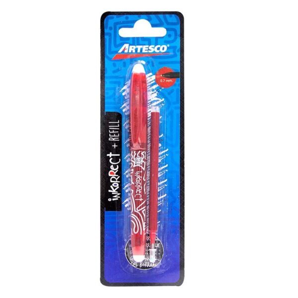 LAPICERO BORRABLE 0.7 ROJO ARTESCO