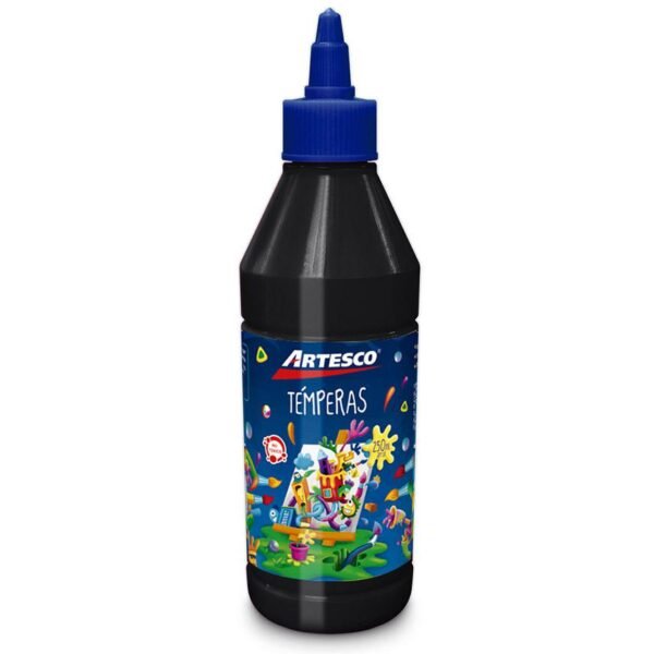 TEMPERA DE 250ML NEGRO ARTESCO